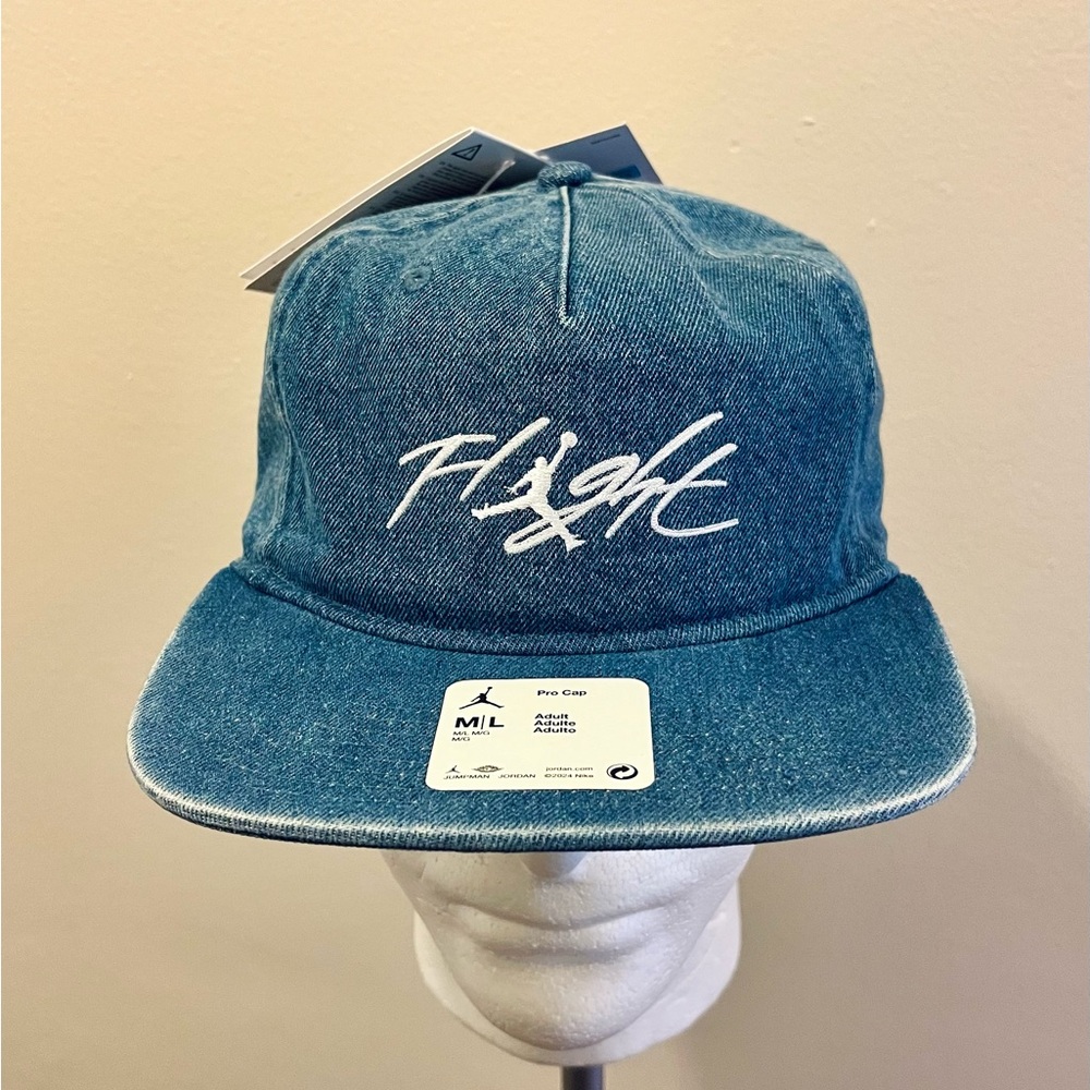 Jordan Pro Unstructured 5 Panel Unisex Cap Blue Grey M/L Denim